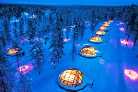 Hoteles Iglú de vidrio - Finlandia
